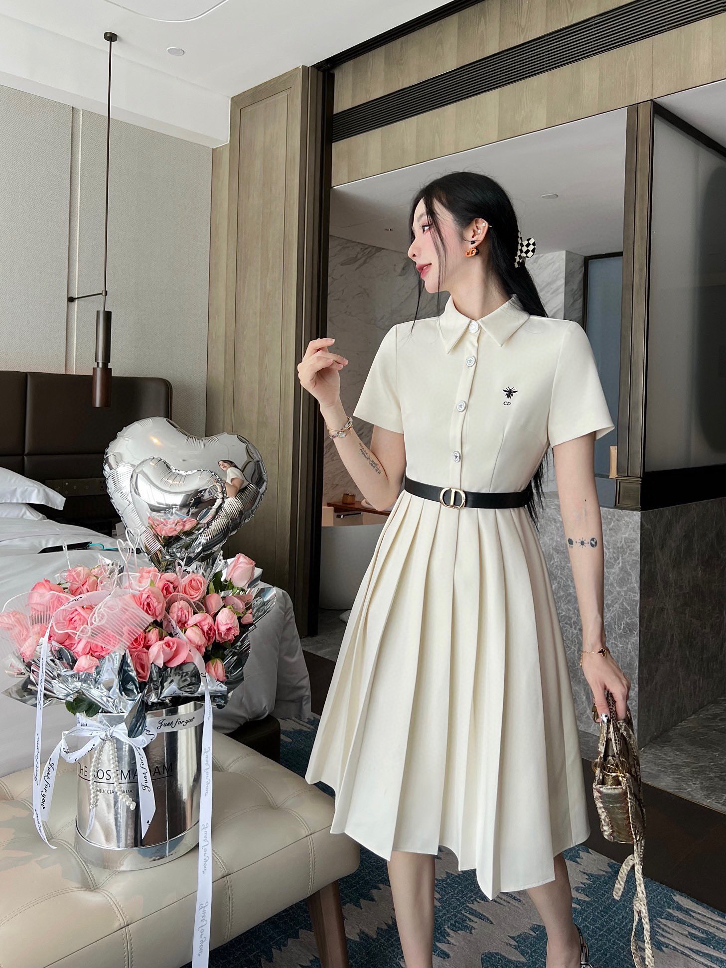 디올 벨트 원피스