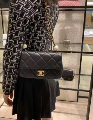 24ss 샤넬 진주볼 플랩백 스몰