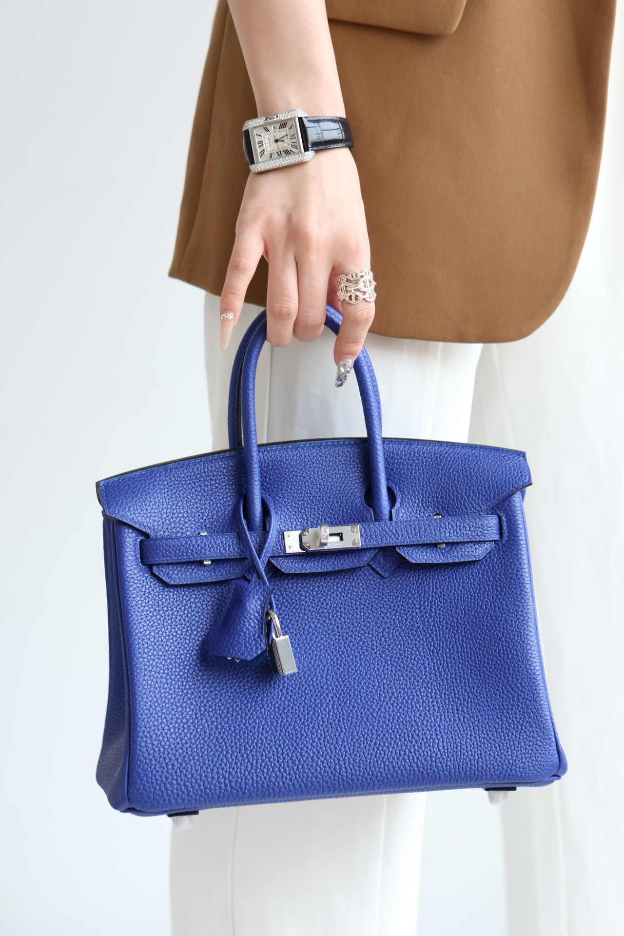 에르메스 버킨25 블루일렉트릭