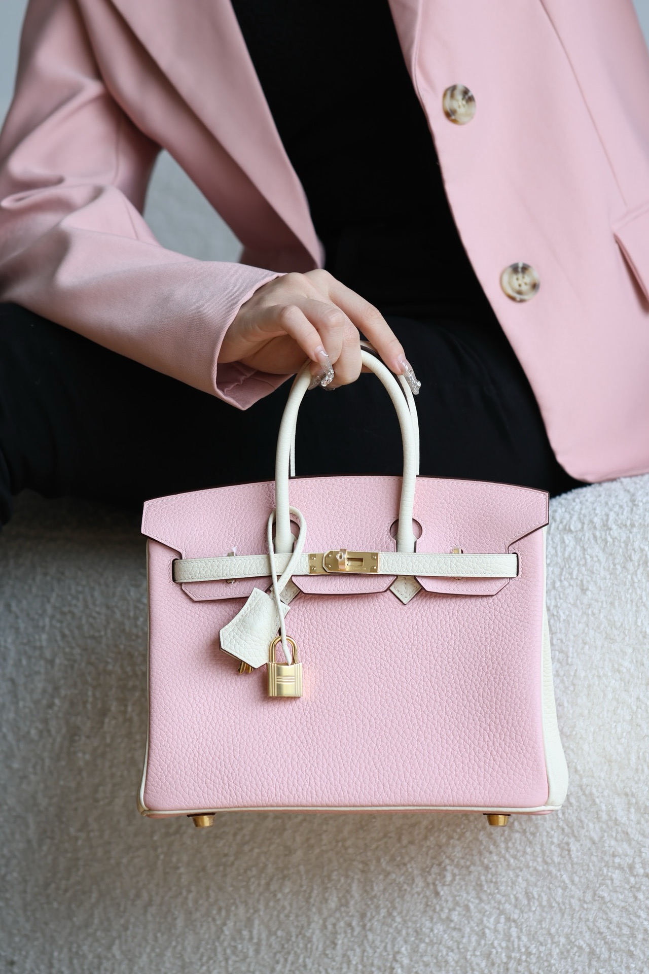 에르메스 버킨25 로즈사쿠라 멀티