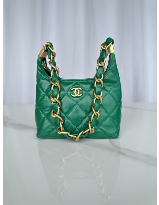 샤넬 스몰 호보백 램스킨, 골드 메탈