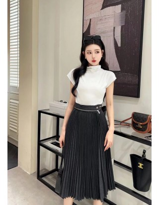 버버리 플리치 울 스커트