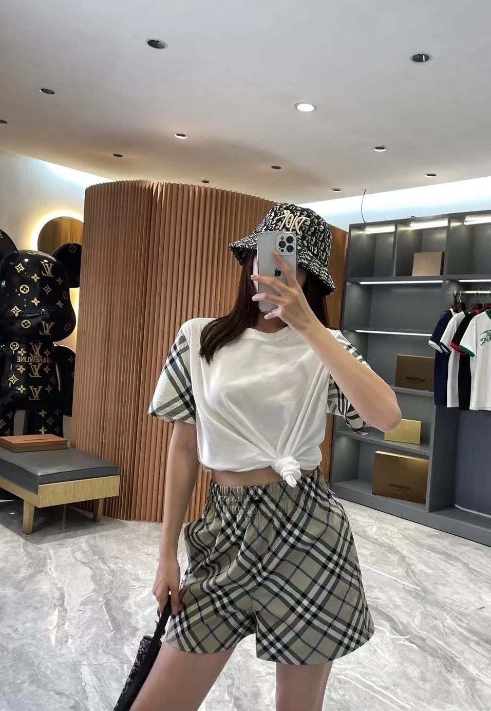 버버리 체크 쇼츠 명품 여름 반바지 남성 시원한