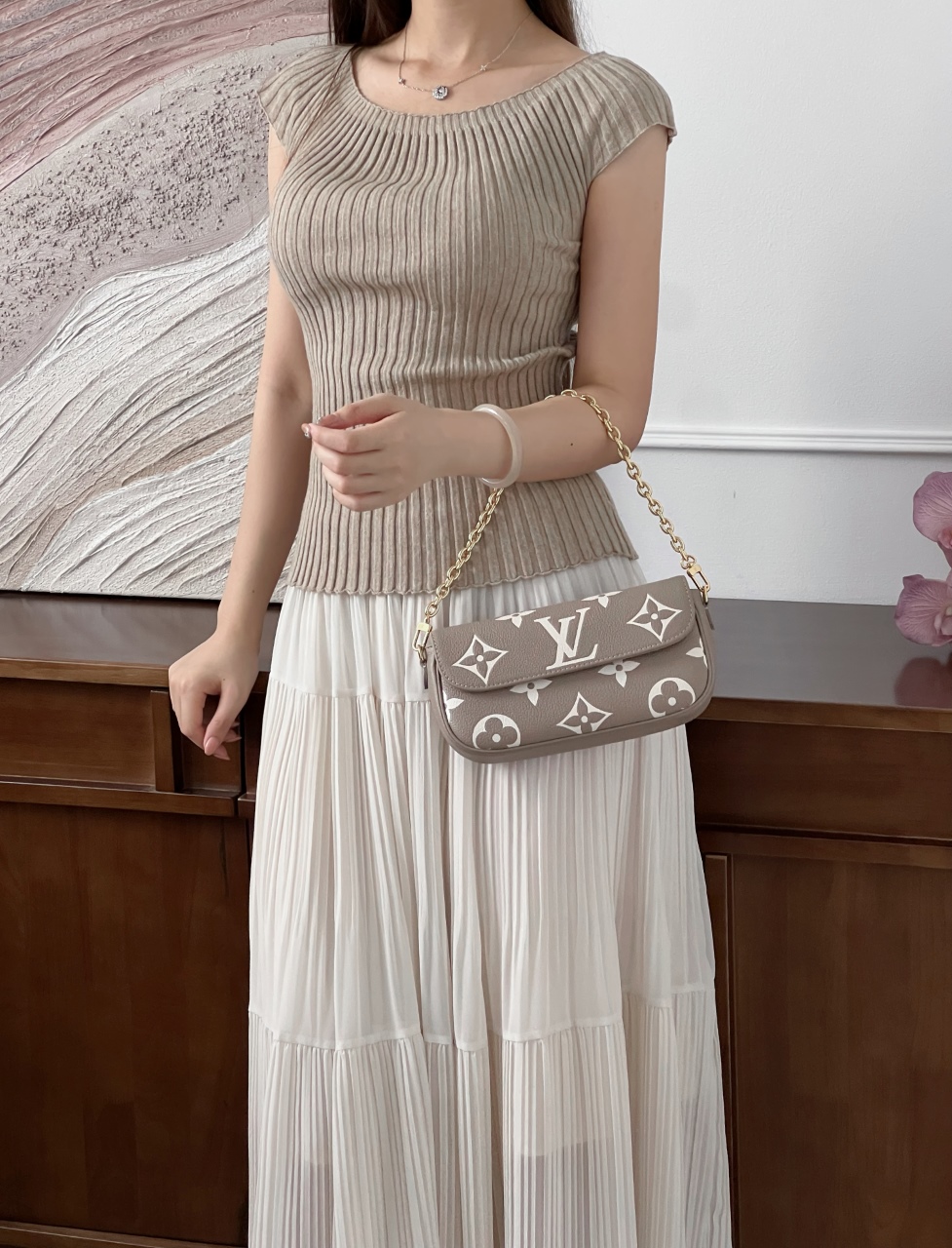 루이비통 윌릿 온 체인 아이비