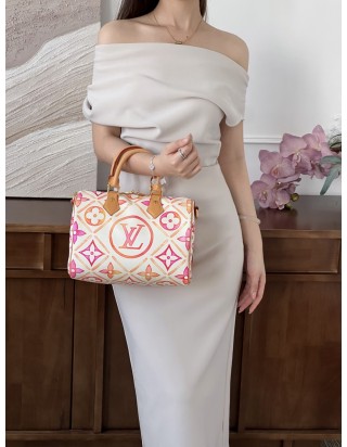 루이비통 스피디 반둘리에 핑크