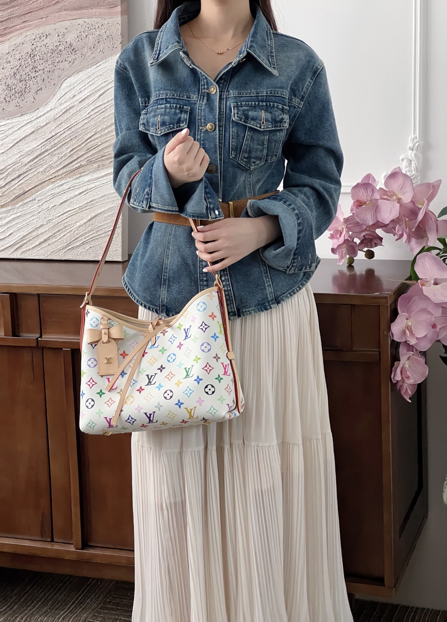 루이비통 X 무라카미 다카시 멀티컬러  캐링로 PM