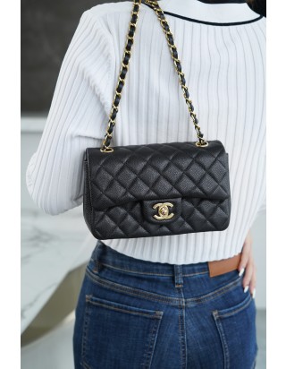 샤넬 클래식 미니 플랩백 블랙금장