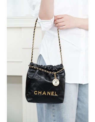 샤넬 25 백 미니 블랙 금장