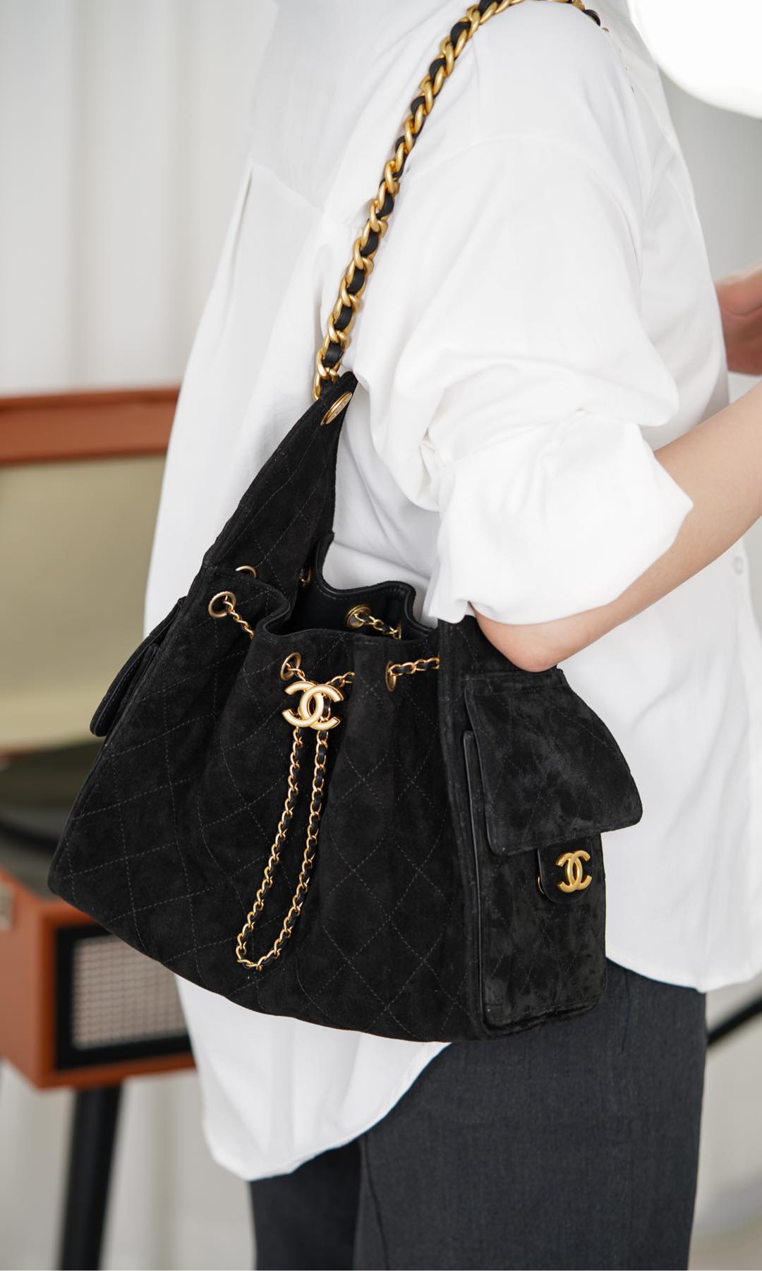 샤넬 25C 스몰 호보 백