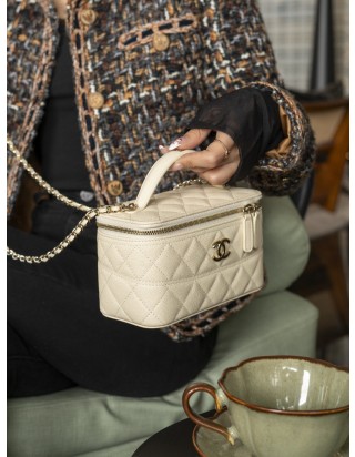 샤넬 25P 탑핸들 베니티 케이스