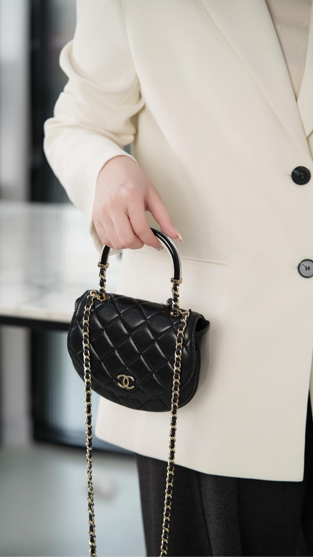 샤넬 25C 체인 클러치 크로스 백