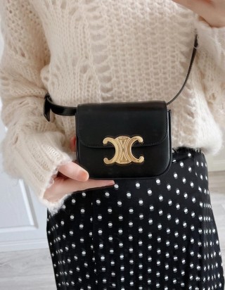 셀린느 미니 클로드 트리웅페 캔버스 백