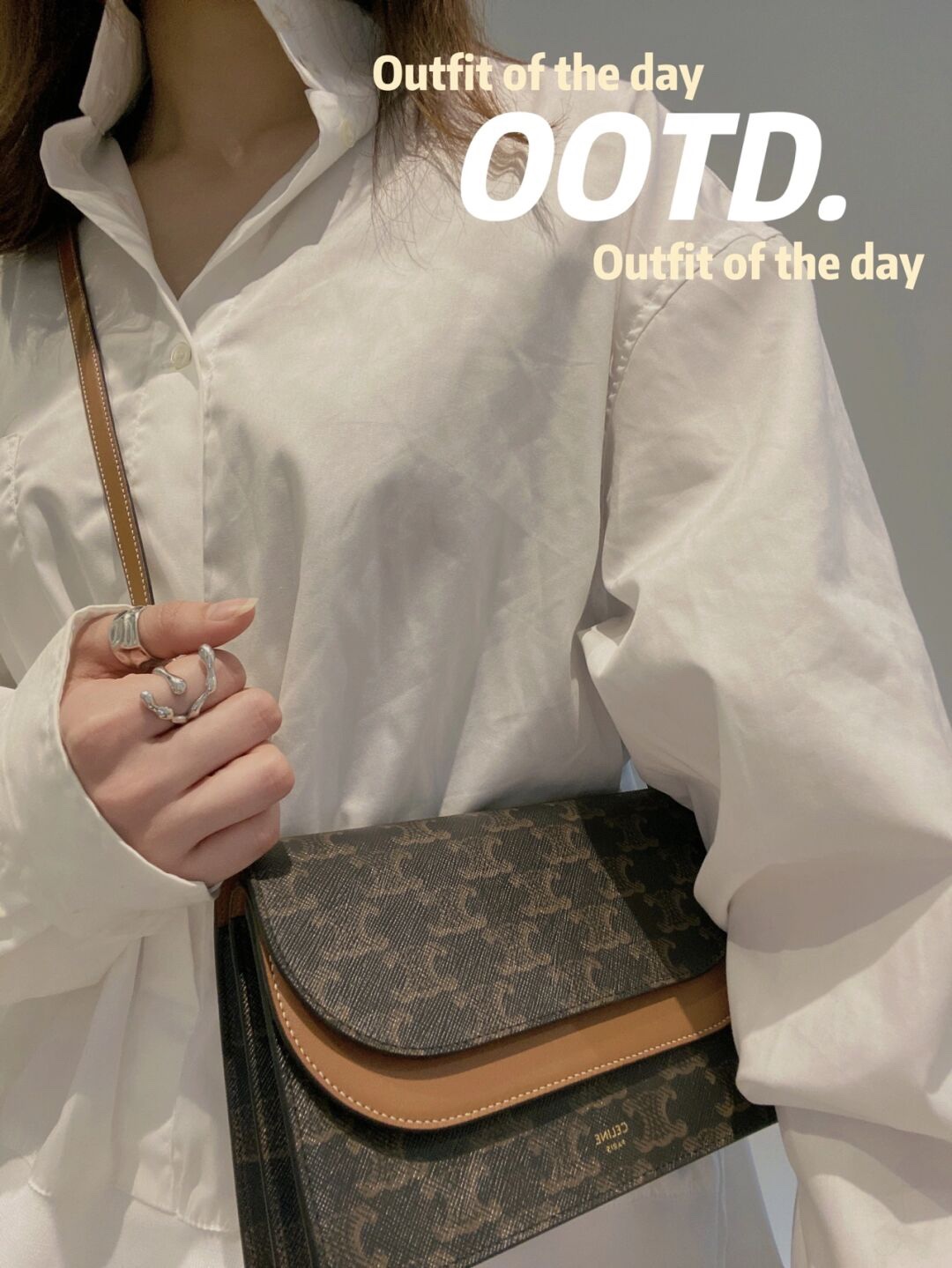 셀린느 트리오페 캔버스 스트랩 월렛