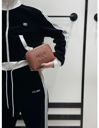 셀린느 클러치 온 체인 레더