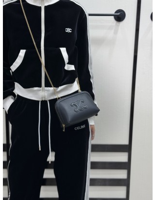 셀린느 클러치 온 체인 레더