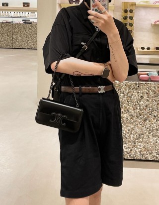 셀린느 퀴르 트리오페 체인 숄더백