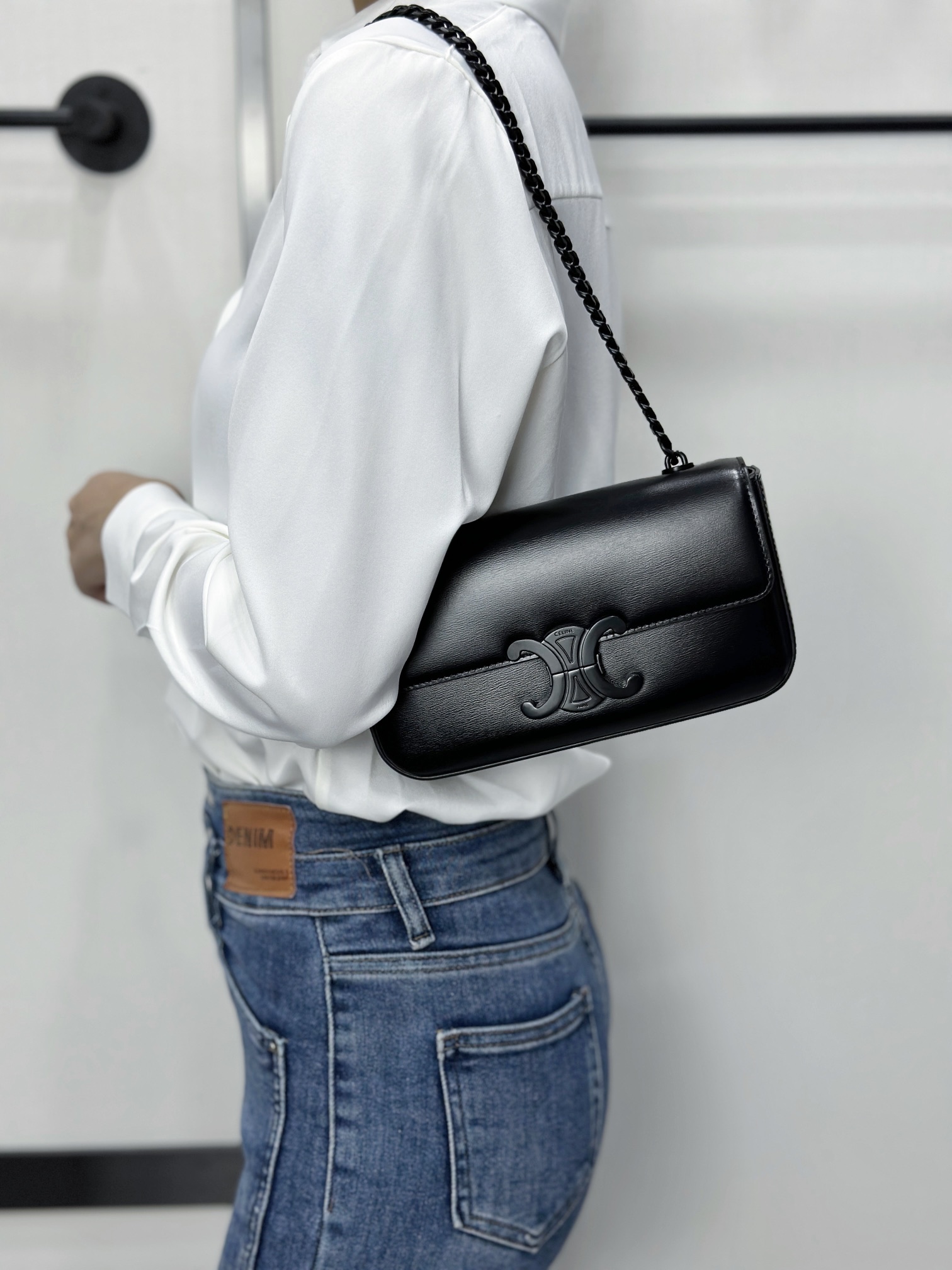 셀린느 트리오페 체인 숄더백