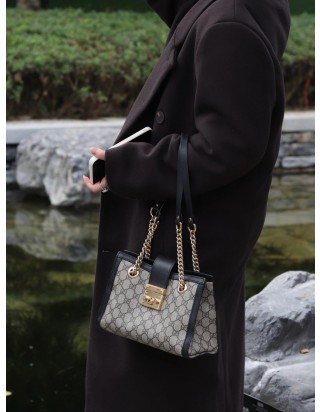 구찌 패드락 스몰 GG 캔버스 숄더 백