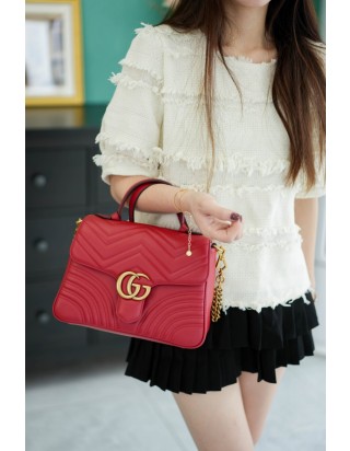 구찌 GG 마몽 마틀라세 숄더백 미디움