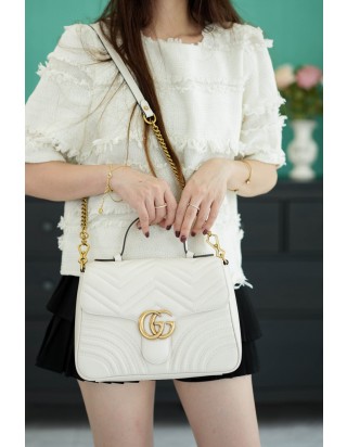 구찌 GG 마몽 마틀라세 숄더백 미디움