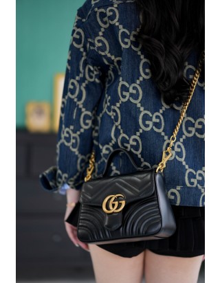 구찌 GG 마몽 마틀라세 숄더백 미니