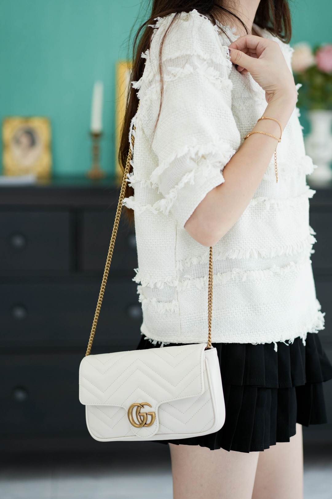 구찌 GG 마몽 미니 숄더 백