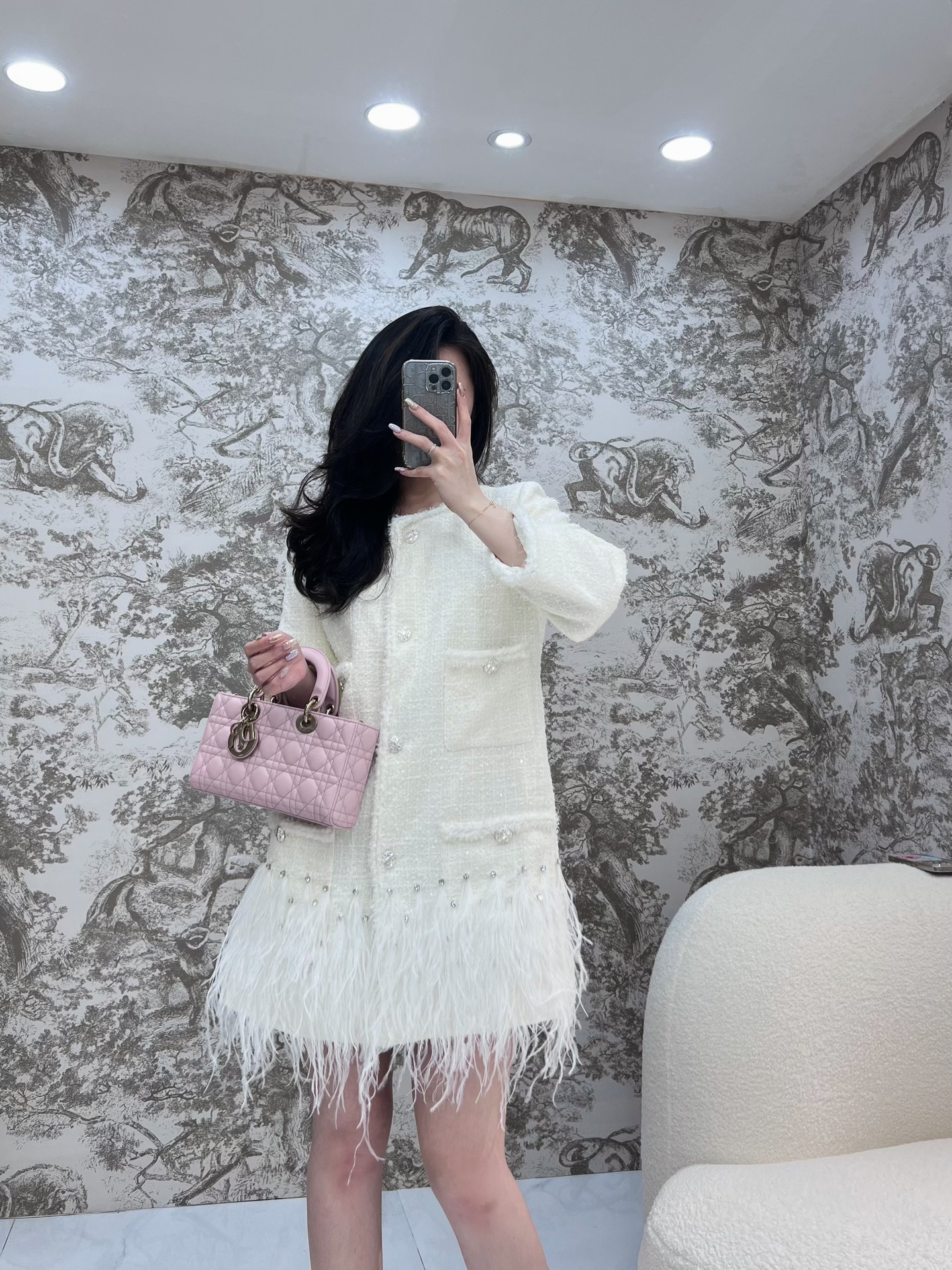 디올 레이디 디 조이 미디움 백