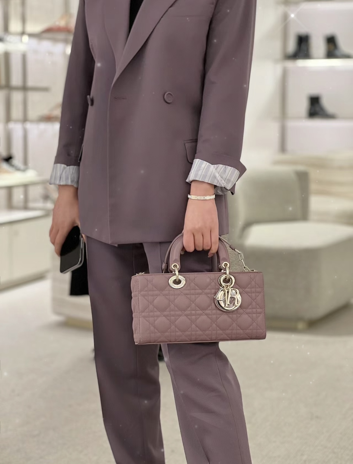 디올 레이디 미디움 백