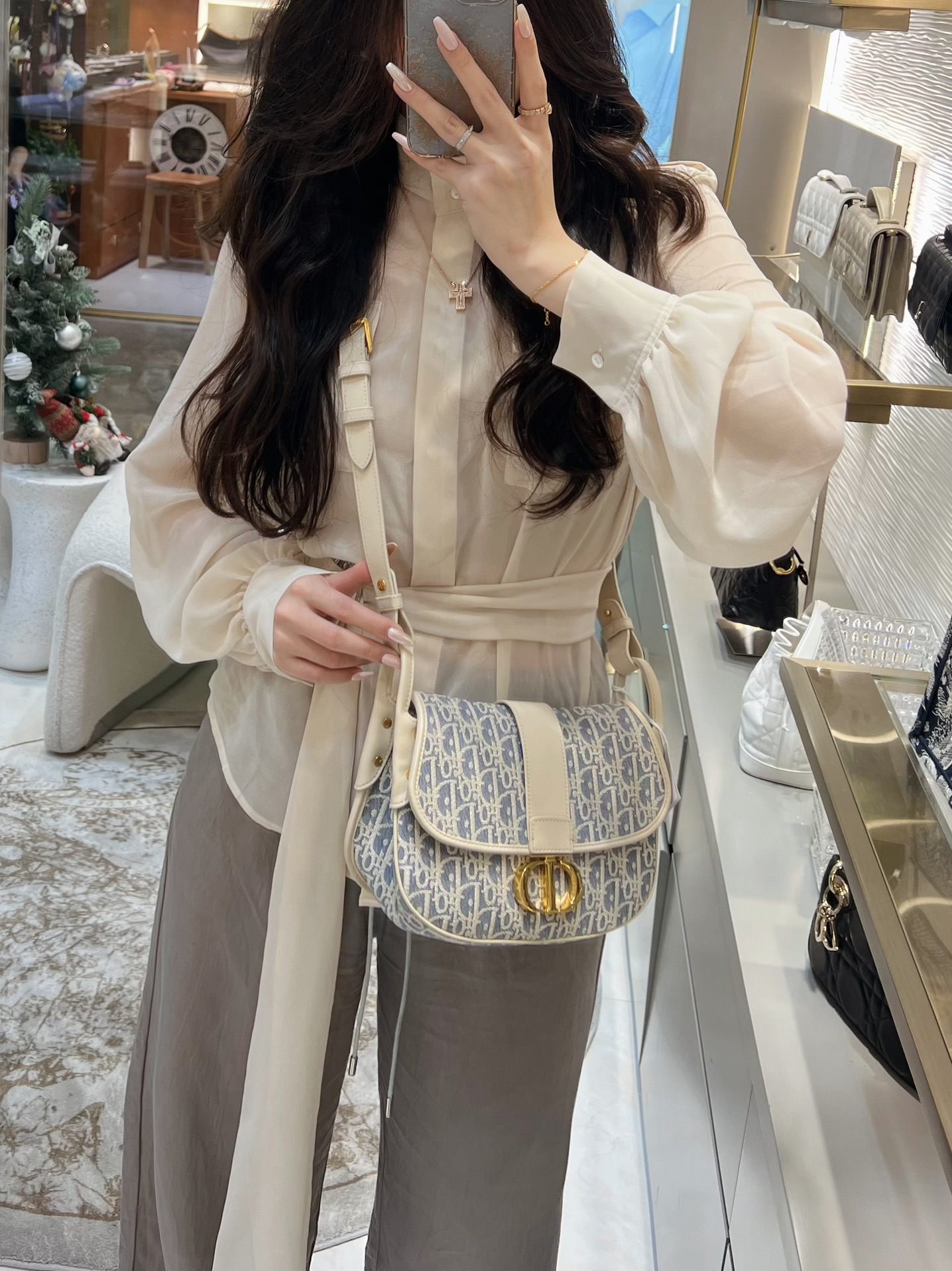 디올 30 몽테인 사첼 미디움 백