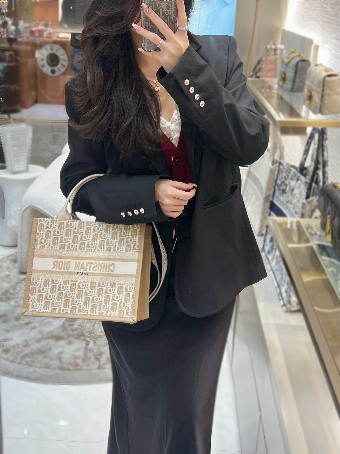 디올 북 토트백 스몰