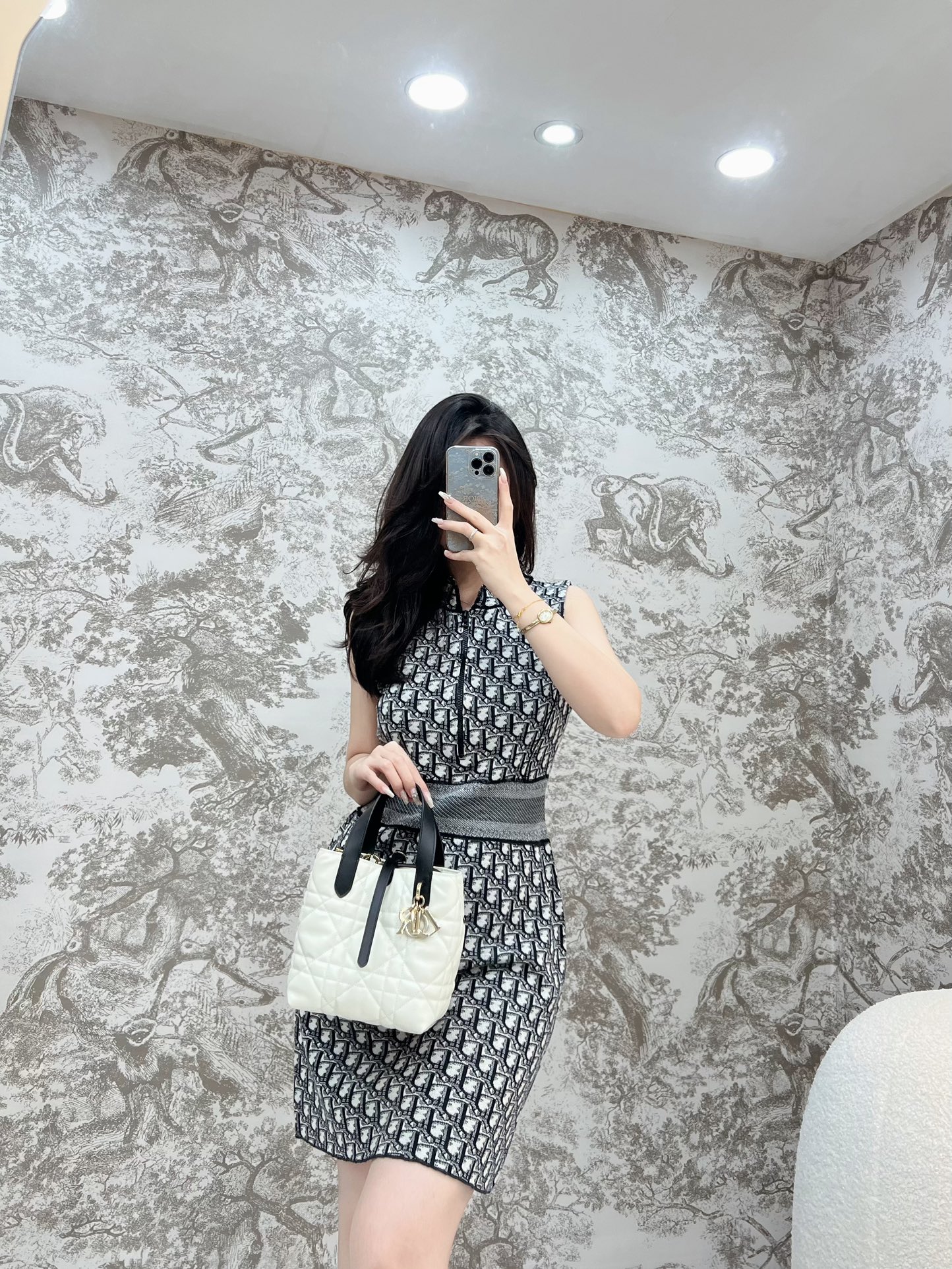 디올 뚜주흐 스몰 버티컬 토트 백