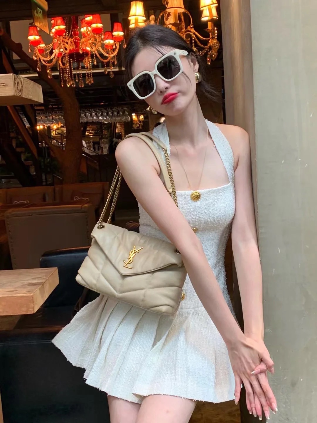 생로랑 루루 푸퍼백