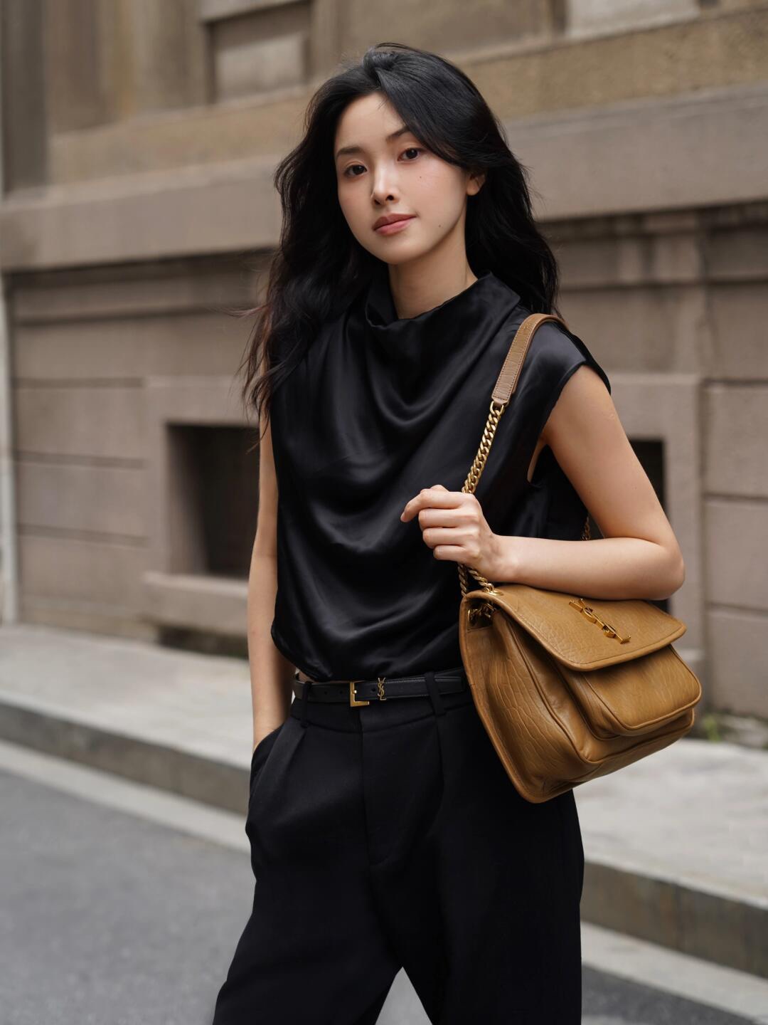 생로랑 니키 숄더백