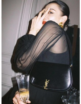 생로랑 볼테르 미니 레더 숄더백