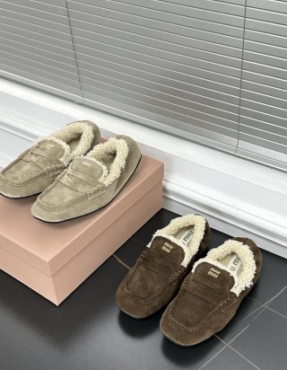 미우미우 루슈 스웨이드 로퍼