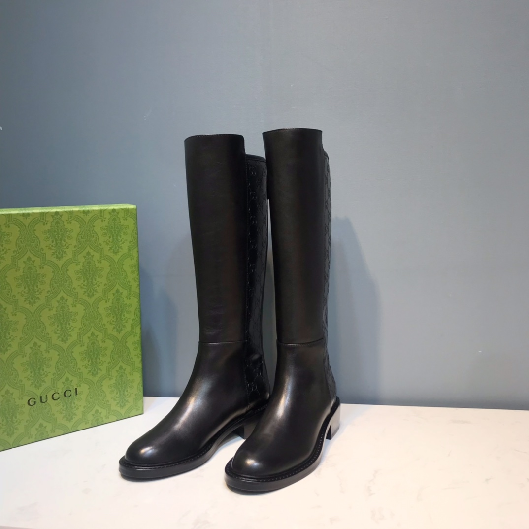 구찌 마이크로구찌시마 니하이 라이딩 부츠