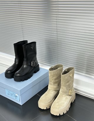 프라다 레더 부티