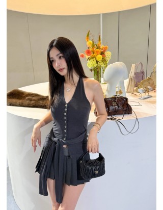 미우미우 완더 마케라쎄 나파 가죽 호보 미니 백